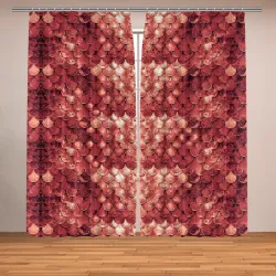 Фотошторы Чешуя кольчуга красного дракона