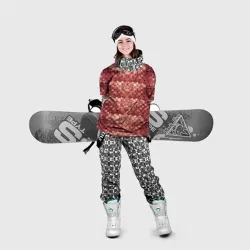 Накидка на куртку 3D Чешуя кольчуга красного дракона - фото 2
