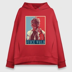Женское худи Oversize хлопок Джус Ворлд