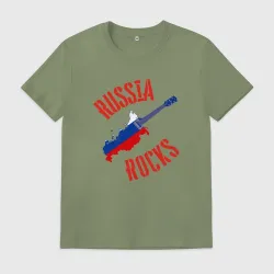 Мужская футболка хлопок Россия рулит