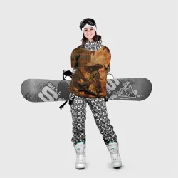 Накидка на куртку 3D Ктулху и осенний паттерн - фото 2