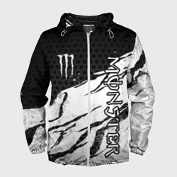 Мужская ветровка 3D Manster energy - white