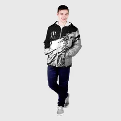Мужская куртка 3D Manster energy - white - фото 2