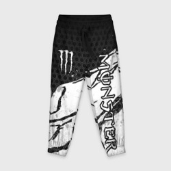 Детские брюки 3D Manster energy - white