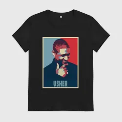 Женская футболка хлопок Usher