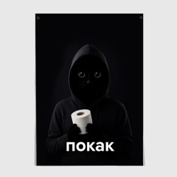 Постер Кот окак - покак мем