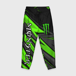 Детские брюки 3D Monster energy - зеленый спорт