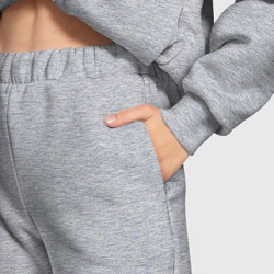 Женский костюм хлопок Oversize Птица зимородок в стиле мозаики - фото 2