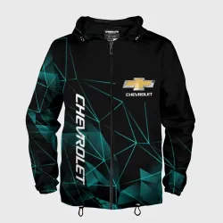 Мужская ветровка 3D Chevrolet треугольные линии
