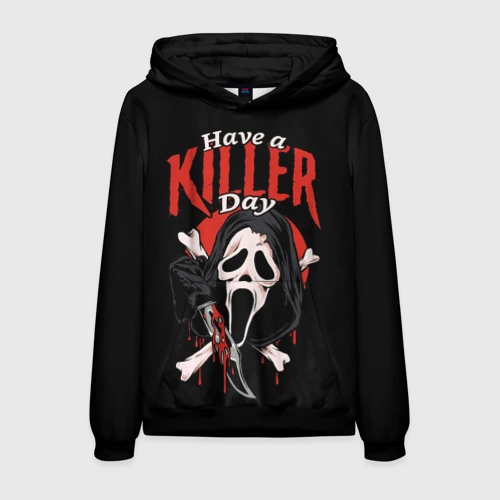 Мужская толстовка 3D Scream - have a killer day