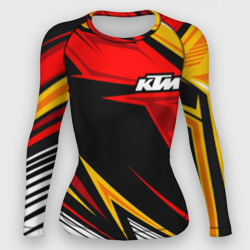 Женский рашгард 3D KTM - теплые тона