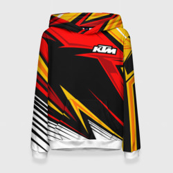 Женская толстовка 3D KTM - теплые тона