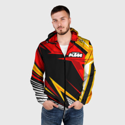 Мужская ветровка 3D KTM - теплые тона - фото 2