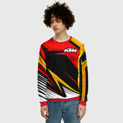 Мужской свитшот 3D KTM - теплые тона - фото 2