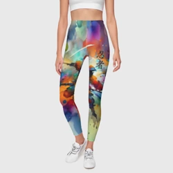 Леггинсы 3D Ninja - watercolor impressionism - фото 2