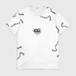 Мужская футболка 3D Heart in Chains