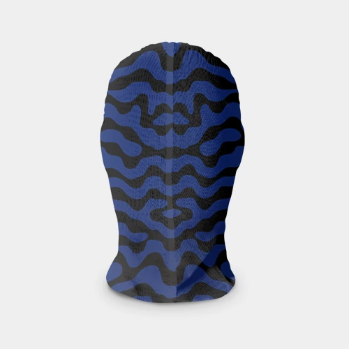 Маска карнавальная 3D Скумбрия синяя текстура - фото 2