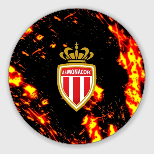 Круглый коврик для мышки Monaco огненные краски 