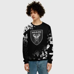 Мужской свитшот 3D Miami inter camo black - фото 2