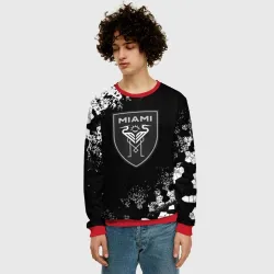 Мужской свитшот 3D Miami inter camo black - фото 2