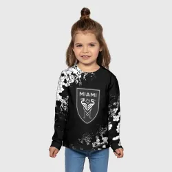 Детский лонгслив 3D Miami inter camo black - фото 2