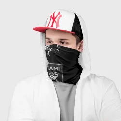 Бандана-труба 3D Miami inter camo black - фото 2