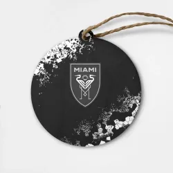 Деревянная игрушка круг Miami inter camo black