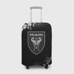 Чехол для чемодана 3D Miami inter camo black