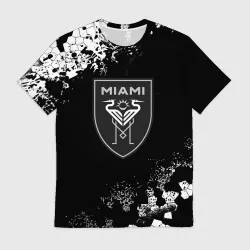 Мужская футболка 3D Miami inter camo black
