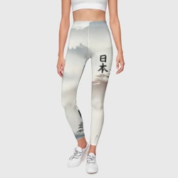Леггинсы 3D Японский минималистический пейзаж - фото 2