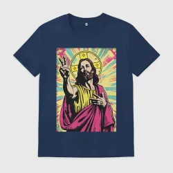 Мужская футболка хлопок Jesus peace
