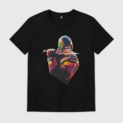 Мужская футболка хлопок Scorpion - Mortal Kombat