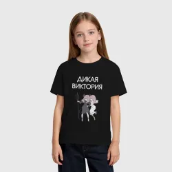 Детская футболка хлопок Дикая Виктория ангелочек - фото 2