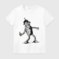 Мужская футболка хлопок Bender - Banksy protestant    