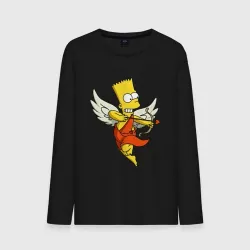 Мужской лонгслив хлопок Bart Simpson Cupid