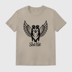 Мужская футболка хлопок Крылатый шелти