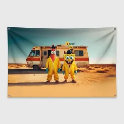 Флаг-баннер Spomge Bob and Patrick Star - Breaking bad