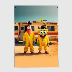 Постер Spomge Bob and Patrick Star - Breaking bad