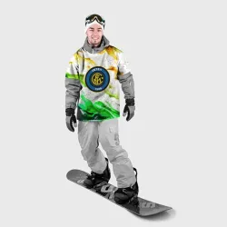 Накидка на куртку 3D Inter зеленый огонь
