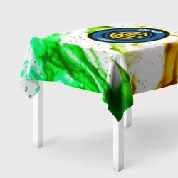 Скатерть 3D Inter зеленый огонь