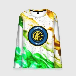 Мужской лонгслив 3D Inter зеленый огонь