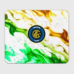 Прямоугольный коврик для мышки Inter зеленый огонь