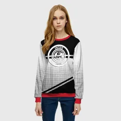 Женский свитшот 3D Inter geometry black - фото 2