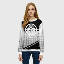 Женский свитшот 3D Inter geometry black - фото 2
