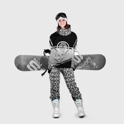 Накидка на куртку 3D Inter geometry black - фото 2