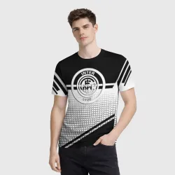 Мужская футболка 3D Inter geometry black - фото 2