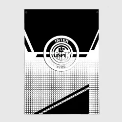 Постер Inter geometry black