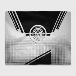 Плед 3D Inter geometry black