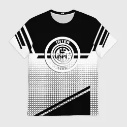 Мужская футболка 3D Inter geometry black