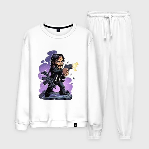 Мужской костюм хлопок Джон Уик